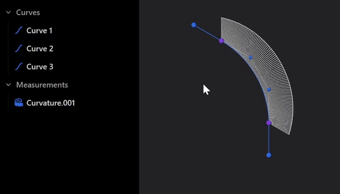Control Curvature Real Time