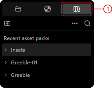 Assets Panel Location