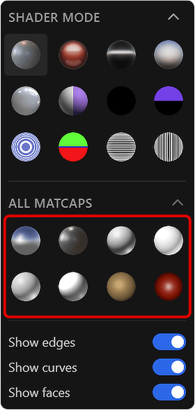 Custom Matcaps