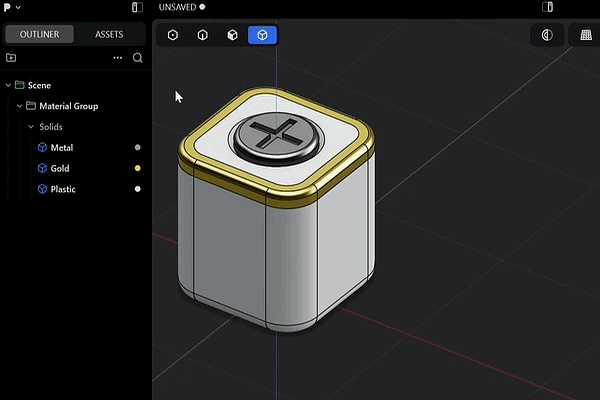 Copy and Paste Materials GIF