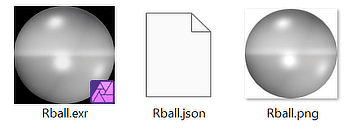 Matcapファイルと同じフォルダーに配置されたJSONファイル